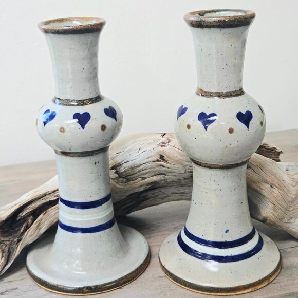 3 For 55 🫶👏 Vintage Ceramic Mexican Hand-Painted Candle Holders - Picture 1 of 6